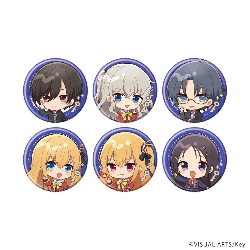 缶バッジ「Charlotte」01/ブラインド(全6種)(ミニキャライラスト) - AniSmile