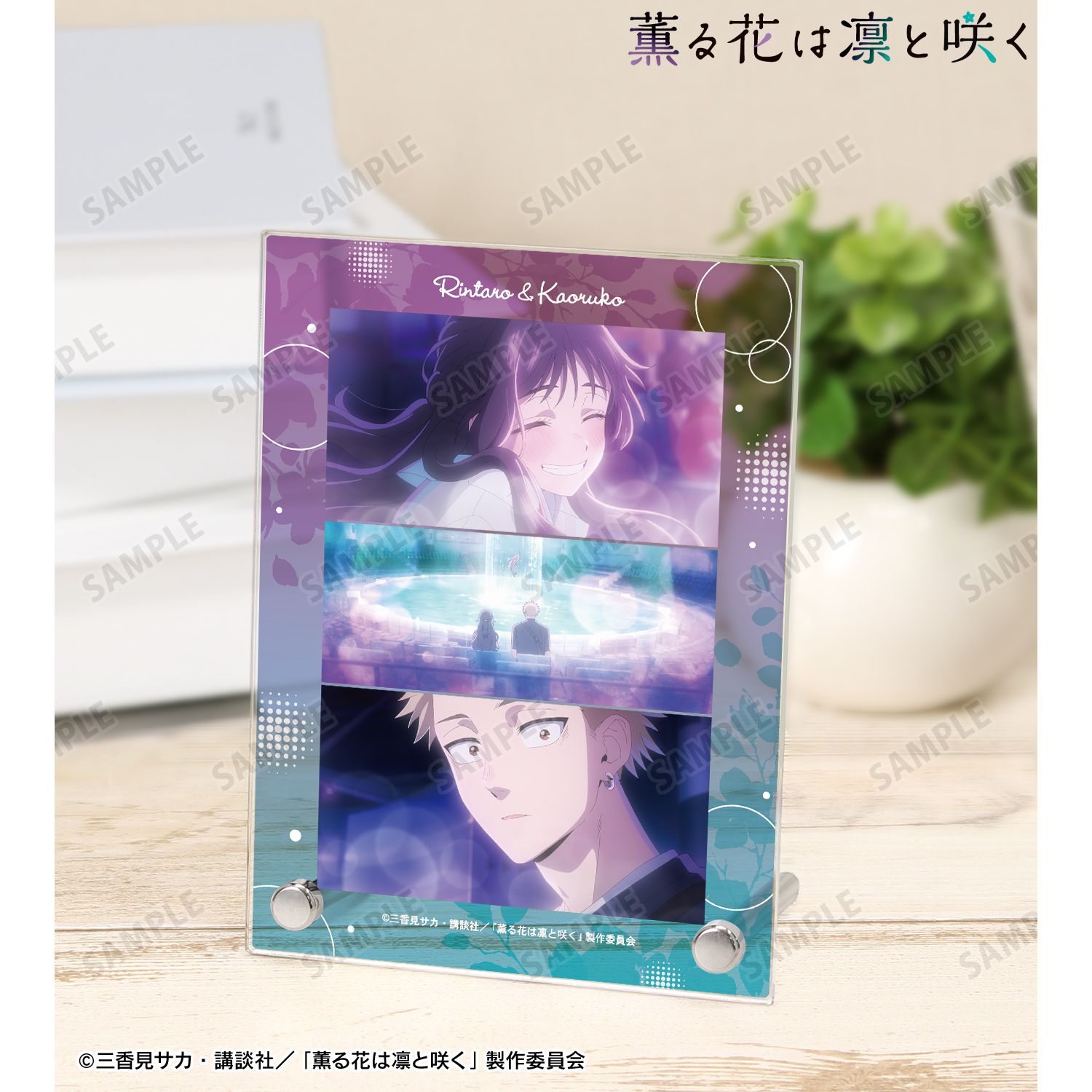 TVアニメ「薫る花は凛と咲く」 紬 凛太郎&和栗薫子 場面写A6アクリルパネル ver.B 图片 3 | AniSmile