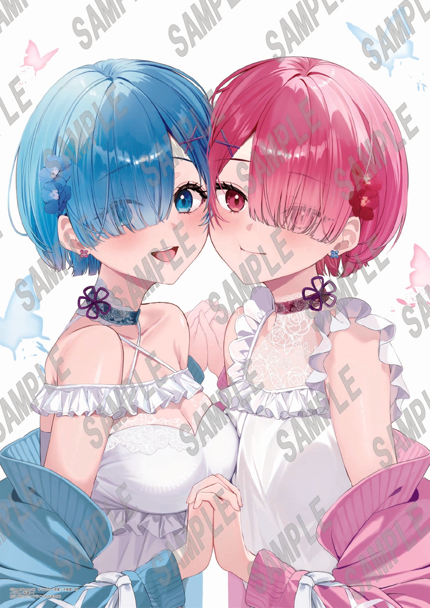 「Re:ゼロから始める異世界生活」B2タペストリー ラム&レム_水瀬レイ(C108) - AniSmile