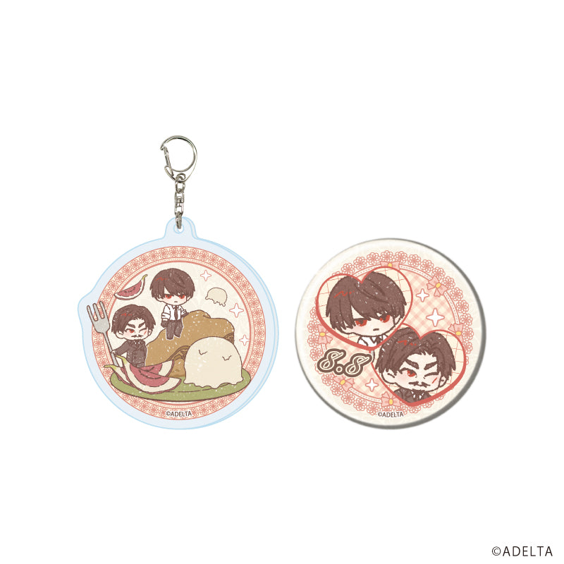 アクリルキーホルダー&缶バッジセット「大穢」02/大崎×市場前 2026(グラフアートイラスト) - AniSmile