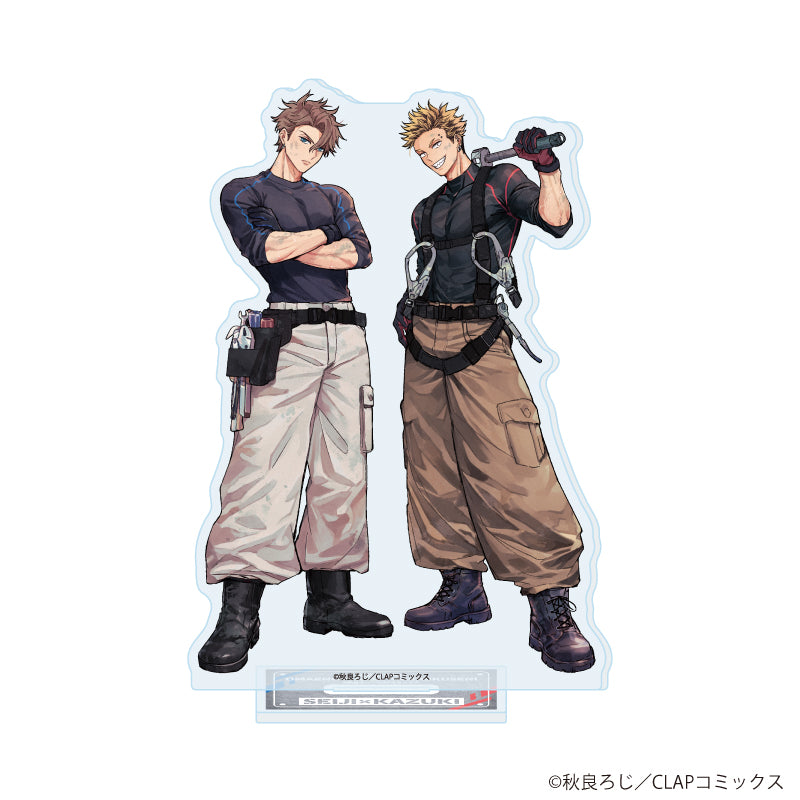 アクリルスタンド「絶対!お前のほうがかわいいくせに」01/奈良征二&神戸一輝A(描き下ろしイラスト) - AniSmile