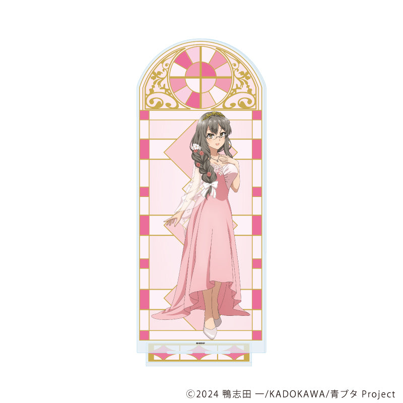 BIGアクリルスタンド「『青春ブタ野郎』シリーズ」07/双葉理央 フラワードレスver.(描き下ろしイラスト) - AniSmile