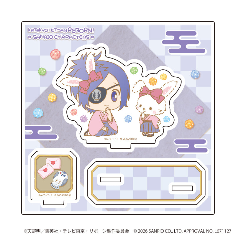 アクリルスタンドプレート「家庭教師ヒットマンREBORN!×SANRIO CHARACTERS」19/クローム髑髏×ウィッシュミーメル(コラボイラスト) - AniSmile