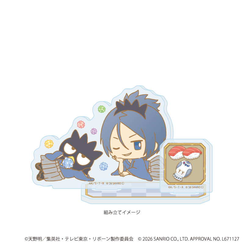 アクリルスタンドプレート「家庭教師ヒットマンREBORN!×SANRIO CHARACTERS」18/六道骸×バッドばつ丸(コラボイラスト) Image 2 | AniSmile