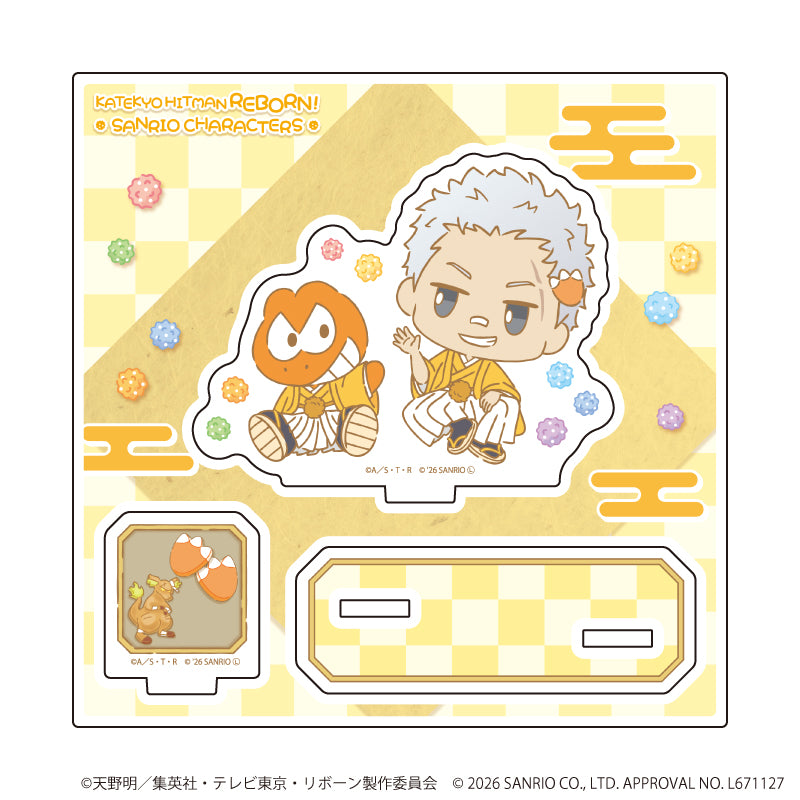 アクリルスタンドプレート「家庭教師ヒットマンREBORN!×SANRIO CHARACTERS」16/笹川了平×ウィアーダイナソアーズ!(コラボイラスト) - AniSmile