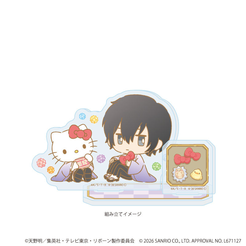 アクリルスタンドプレート「家庭教師ヒットマンREBORN!×SANRIO CHARACTERS」15/雲雀恭弥×ハローキティ(コラボイラスト) 图片 2 | AniSmile