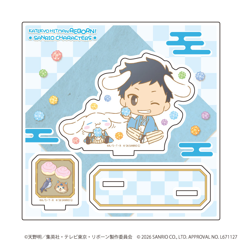 アクリルスタンドプレート「家庭教師ヒットマンREBORN!×SANRIO CHARACTERS」14/山本武×シナモロール(コラボイラスト) - AniSmile