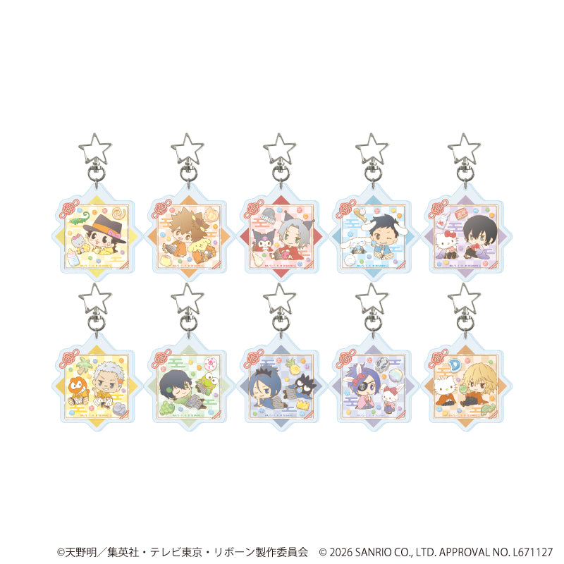 星型ナスカンアクリルキーホルダー「家庭教師ヒットマンREBORN!×SANRIO CHARACTERS」01/ブラインド(全10種)(コラボイラスト) - AniSmile
