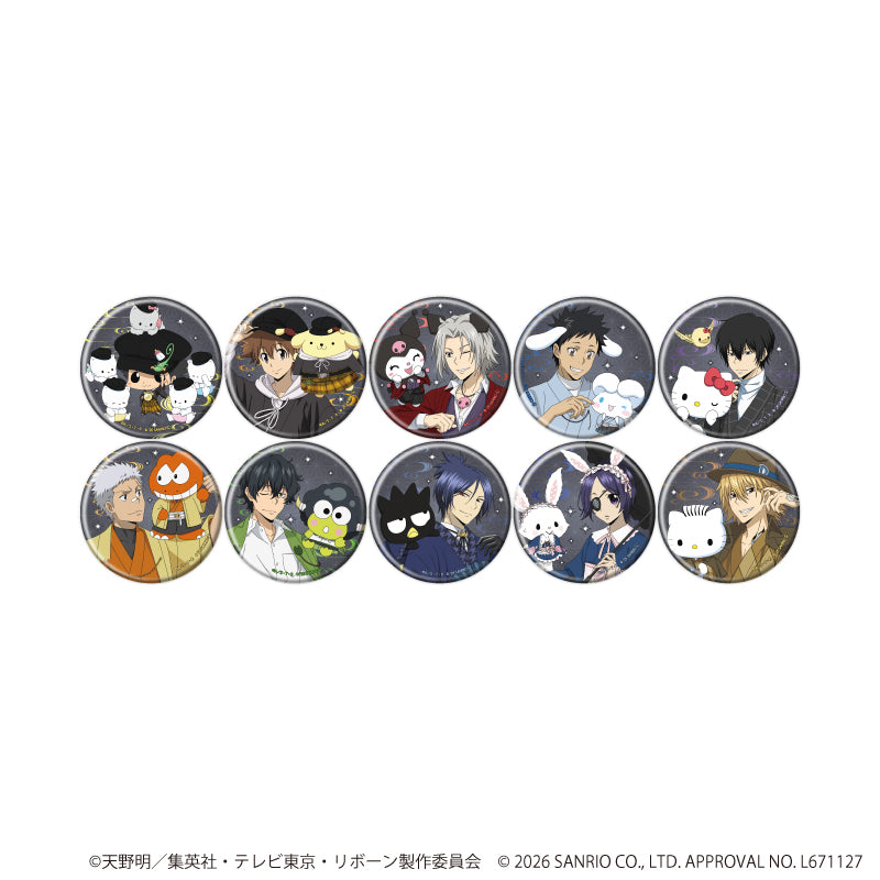 缶バッジ57ミリ「家庭教師ヒットマンREBORN!×SANRIO CHARACTERS」0 /ブラインド(全10種)(コラボイラスト) - AniSmile