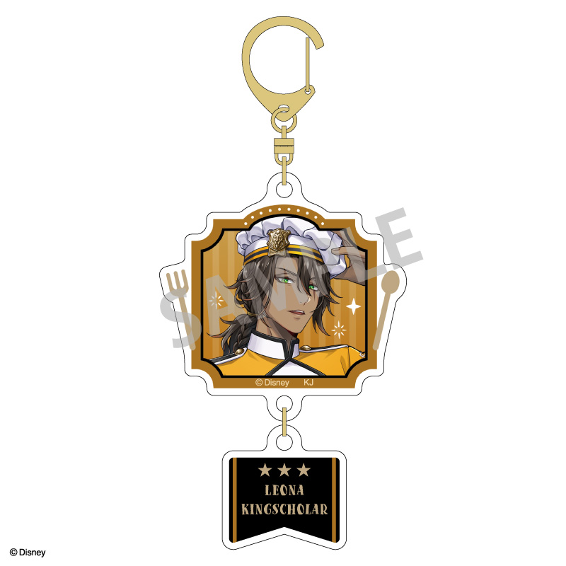 『ディズニー ツイステッドワンダーランド』 ダブルパーツアクリルキーホルダー レオナ・キングスカラー/マスターシェフver. Image 2 | AniSmile