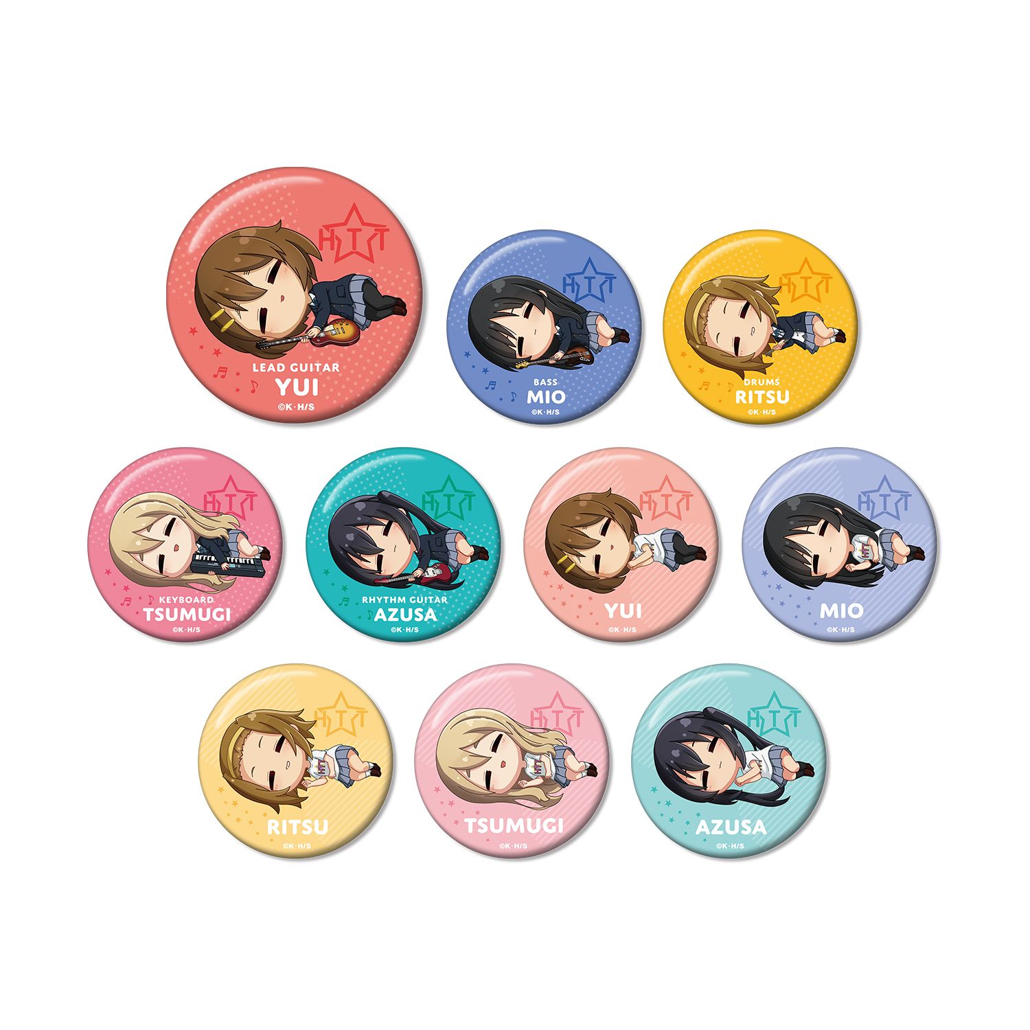 けいおん! トレーディング ちびころ 缶バッジ(単位/単品) - AniSmile