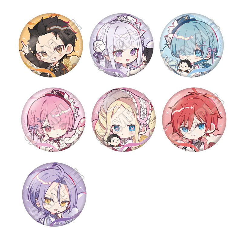 Re:ゼロから始める異世界生活 ギフトボックス 缶バッジ※1BOX=7入 - AniSmile
