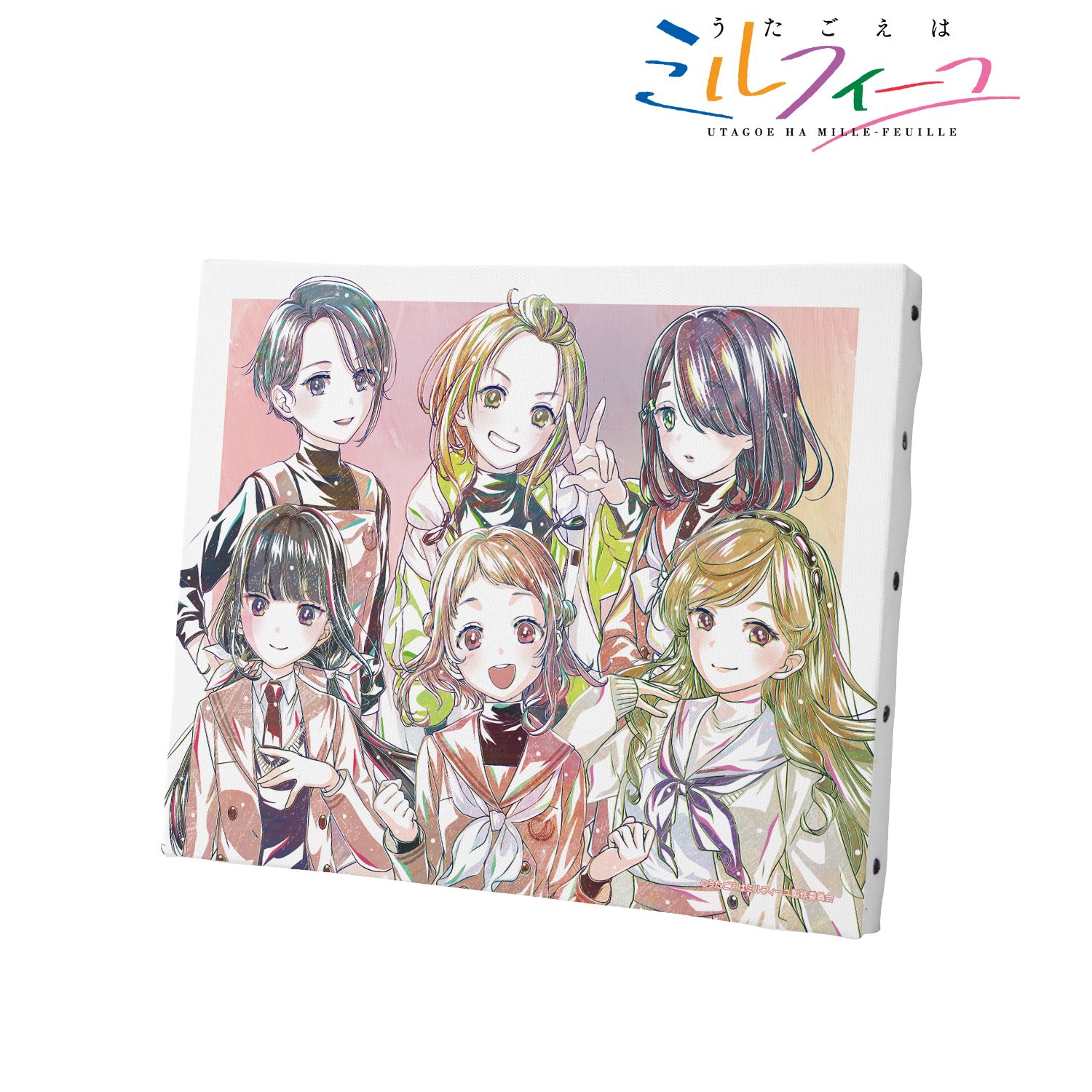 TVアニメ「うたごえはミルフィーユ」 手鞠沢高校アカペラ部 Ani-Art キャンバスボード 画像 2 | AniSmile