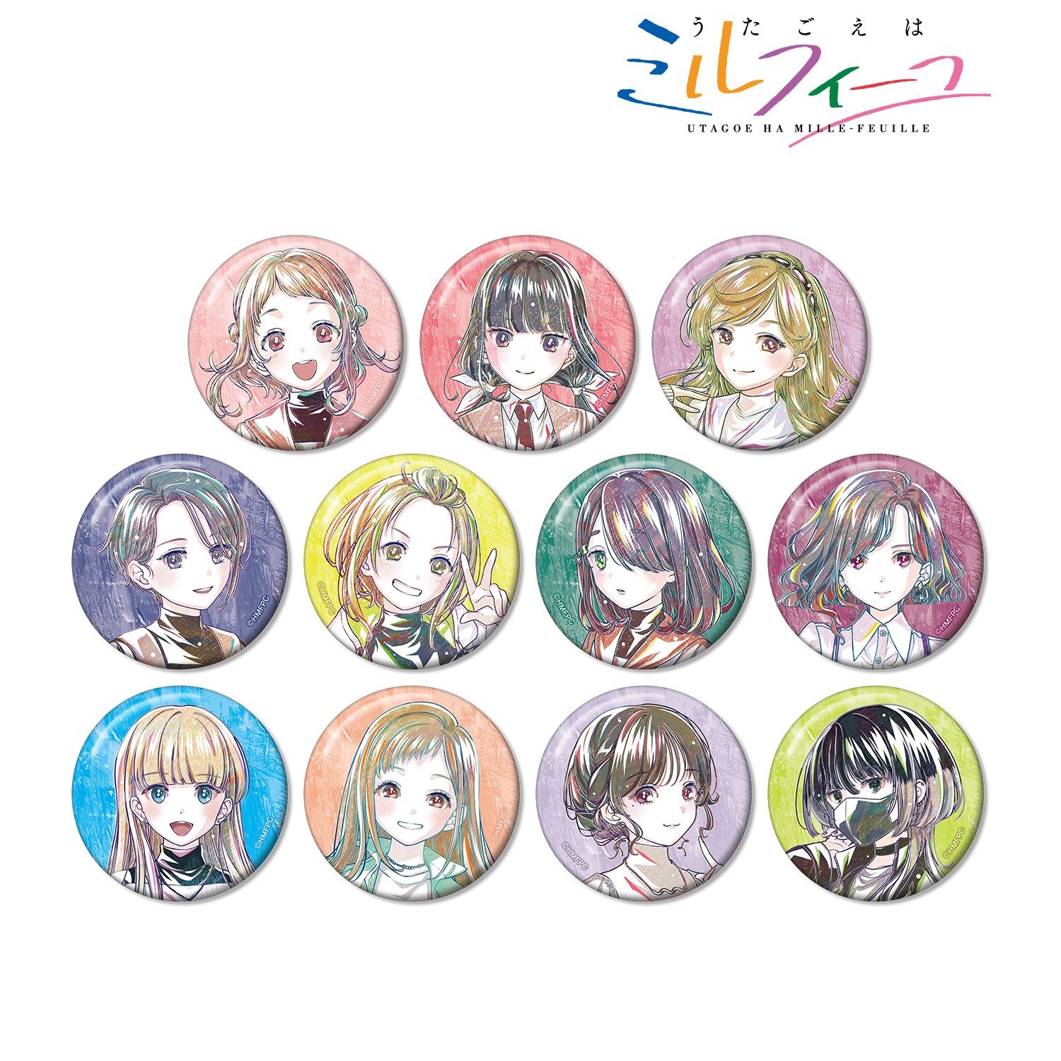 TVアニメ「うたごえはミルフィーユ」 トレーディング Ani-Art 缶バッジ(単位/単品) 画像 2 | AniSmile