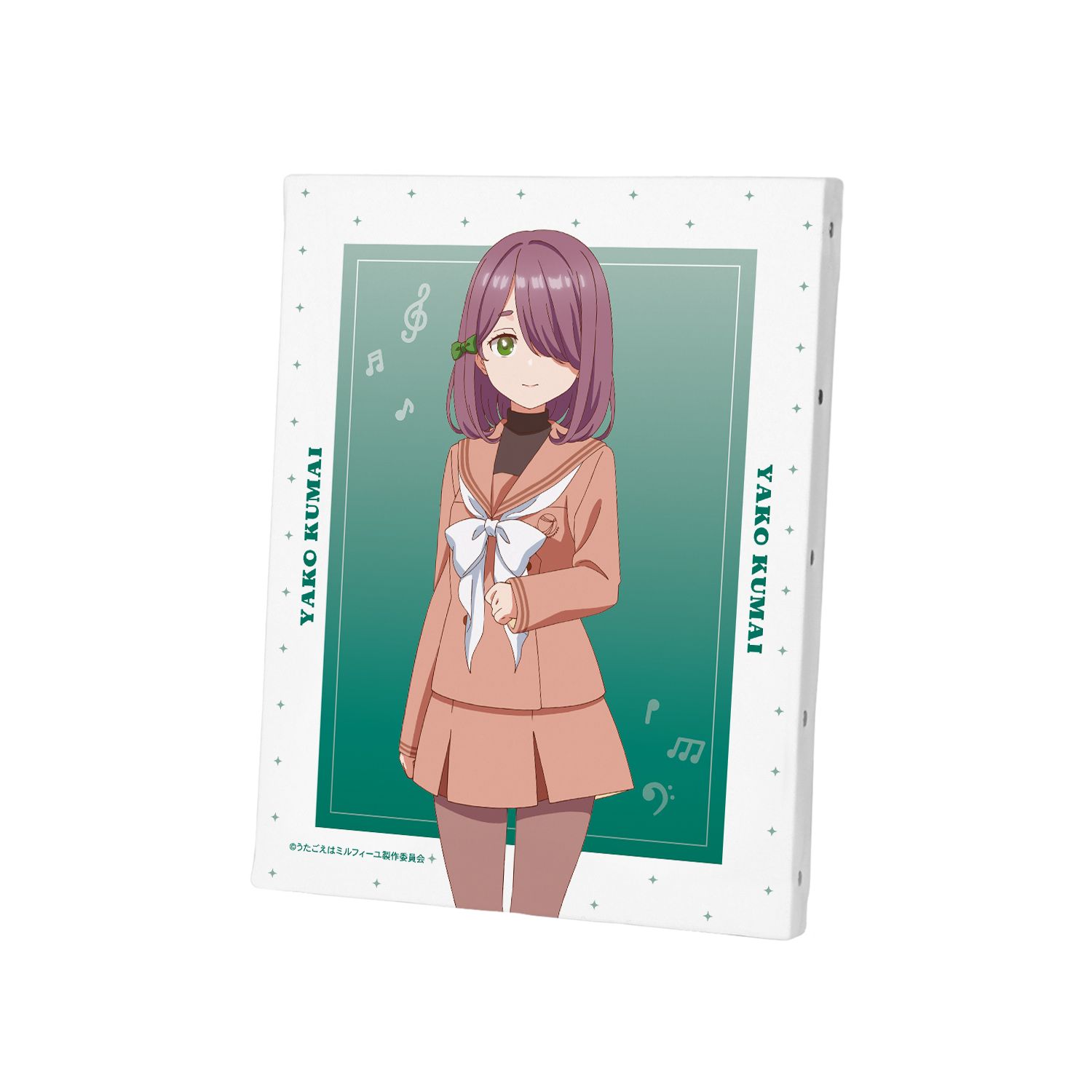 TVアニメ「うたごえはミルフィーユ」 クマちゃん キャンバスボード - official product image | AniSmile