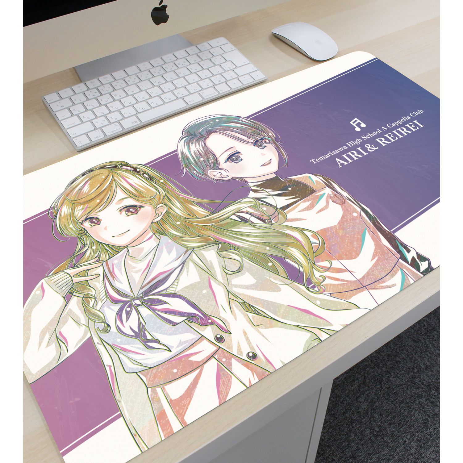 TVアニメ「うたごえはミルフィーユ」 アイリ&レイレイ Ani-Art マルチデスクマット 画像 3 | AniSmile