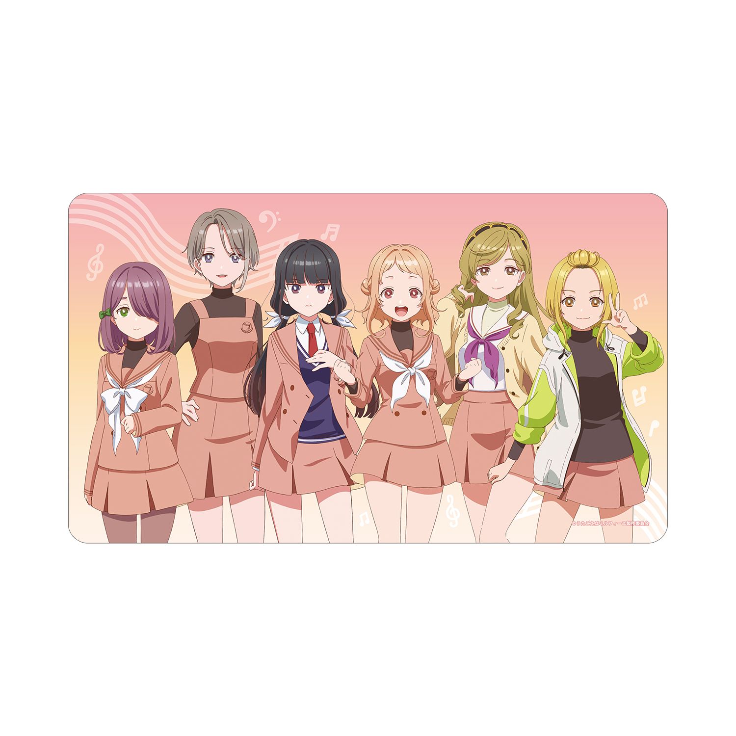 TVアニメ「うたごえはミルフィーユ」 手鞠沢高校アカペラ部 マルチデスクマット - 公式商品画像 | AniSmile