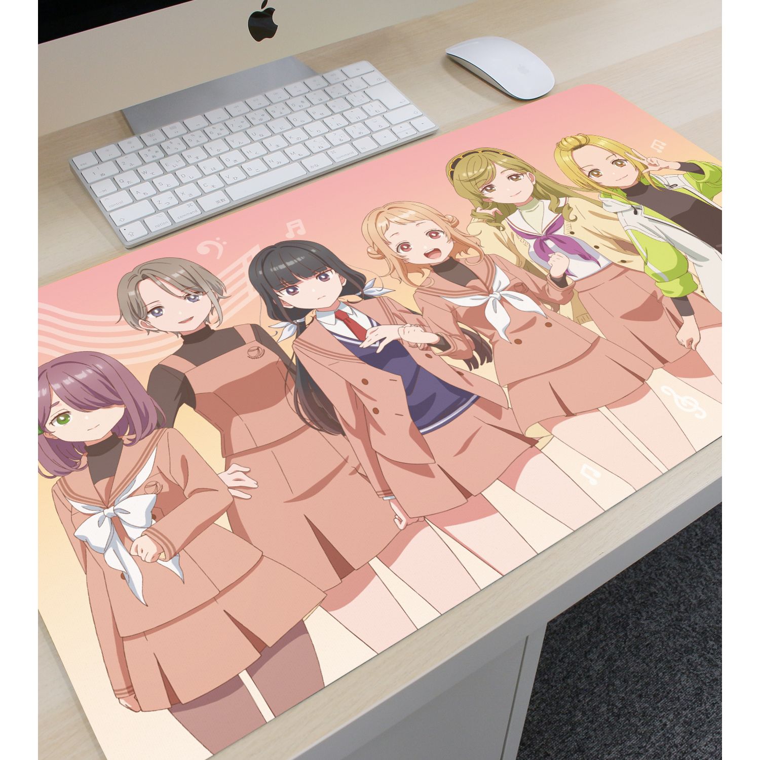 TVアニメ「うたごえはミルフィーユ」 手鞠沢高校アカペラ部 マルチデスクマット 画像 4 | AniSmile
