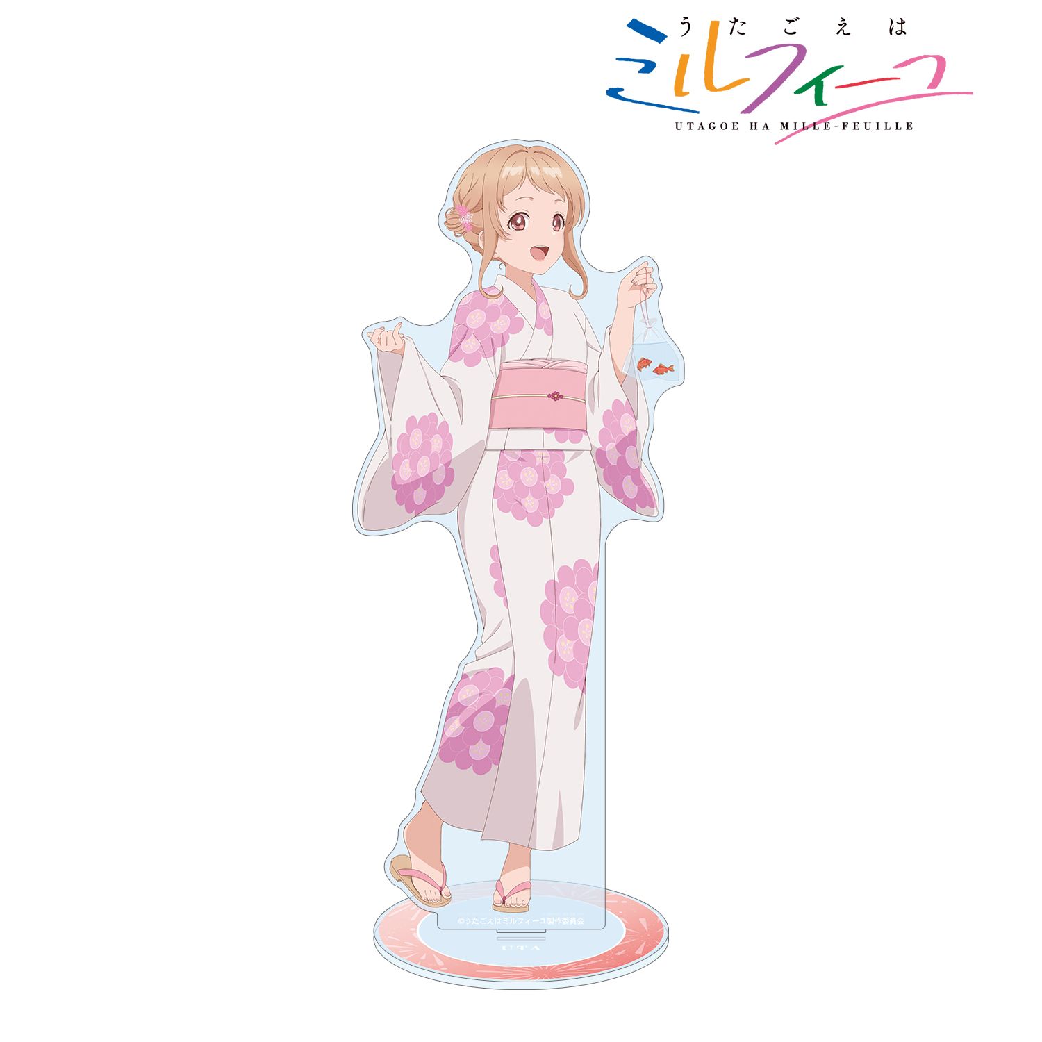 TVアニメ「うたごえはミルフィーユ」 描き下ろし ウタ 夏祭りver. 特大アクリルスタンド 画像 2 | AniSmile