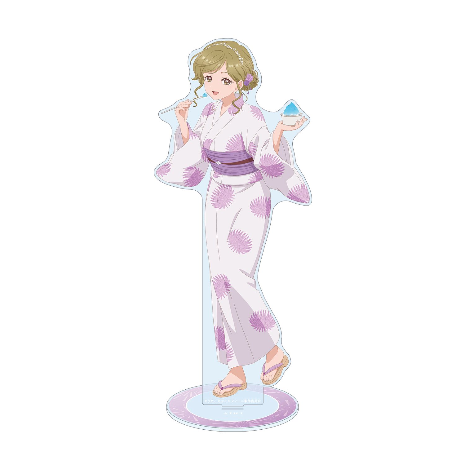 TVアニメ「うたごえはミルフィーユ」 描き下ろし アイリ 夏祭りver. 特大アクリルスタンド - 公式商品画像 | AniSmile