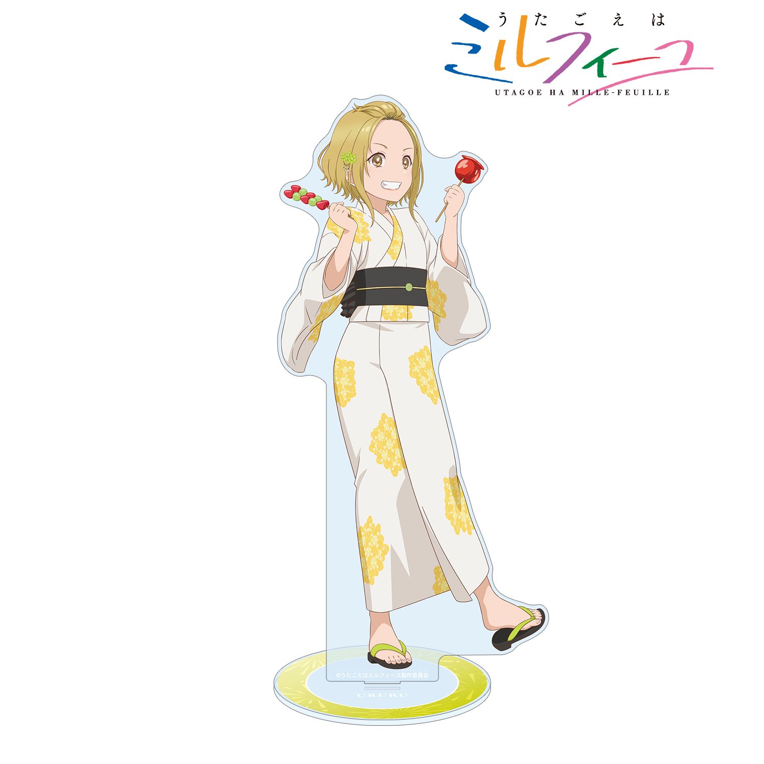 TVアニメ「うたごえはミルフィーユ」 描き下ろし ウルル 夏祭りver. 特大アクリルスタンド 画像 2 | AniSmile