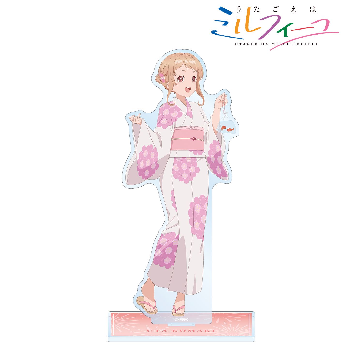 TVアニメ「うたごえはミルフィーユ」 描き下ろし ウタ 夏祭りver. BIGアクリルスタンド 画像 2 | AniSmile