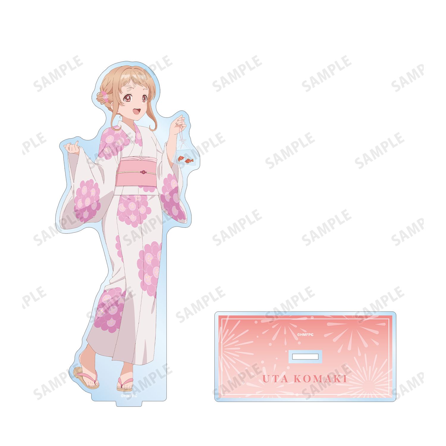 TVアニメ「うたごえはミルフィーユ」 描き下ろし ウタ 夏祭りver. BIGアクリルスタンド 画像 3 | AniSmile