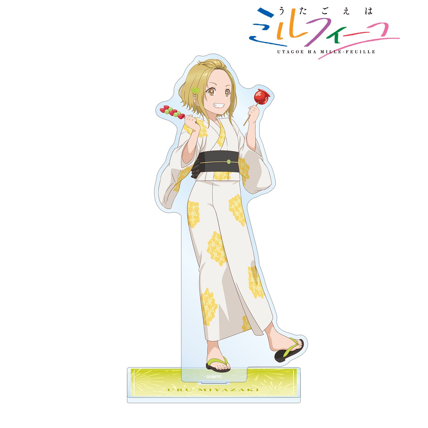 TVアニメ「うたごえはミルフィーユ」 描き下ろし ウルル 夏祭りver. BIGアクリルスタンド 画像 2 | AniSmile