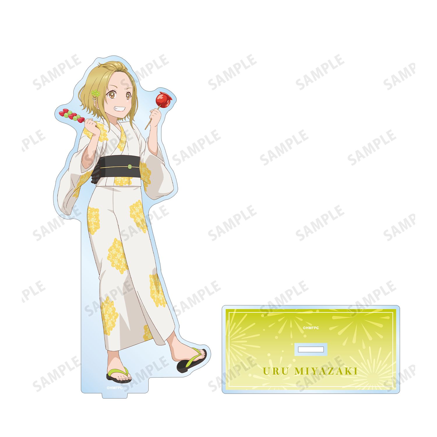 TVアニメ「うたごえはミルフィーユ」 描き下ろし ウルル 夏祭りver. BIGアクリルスタンド 画像 3 | AniSmile