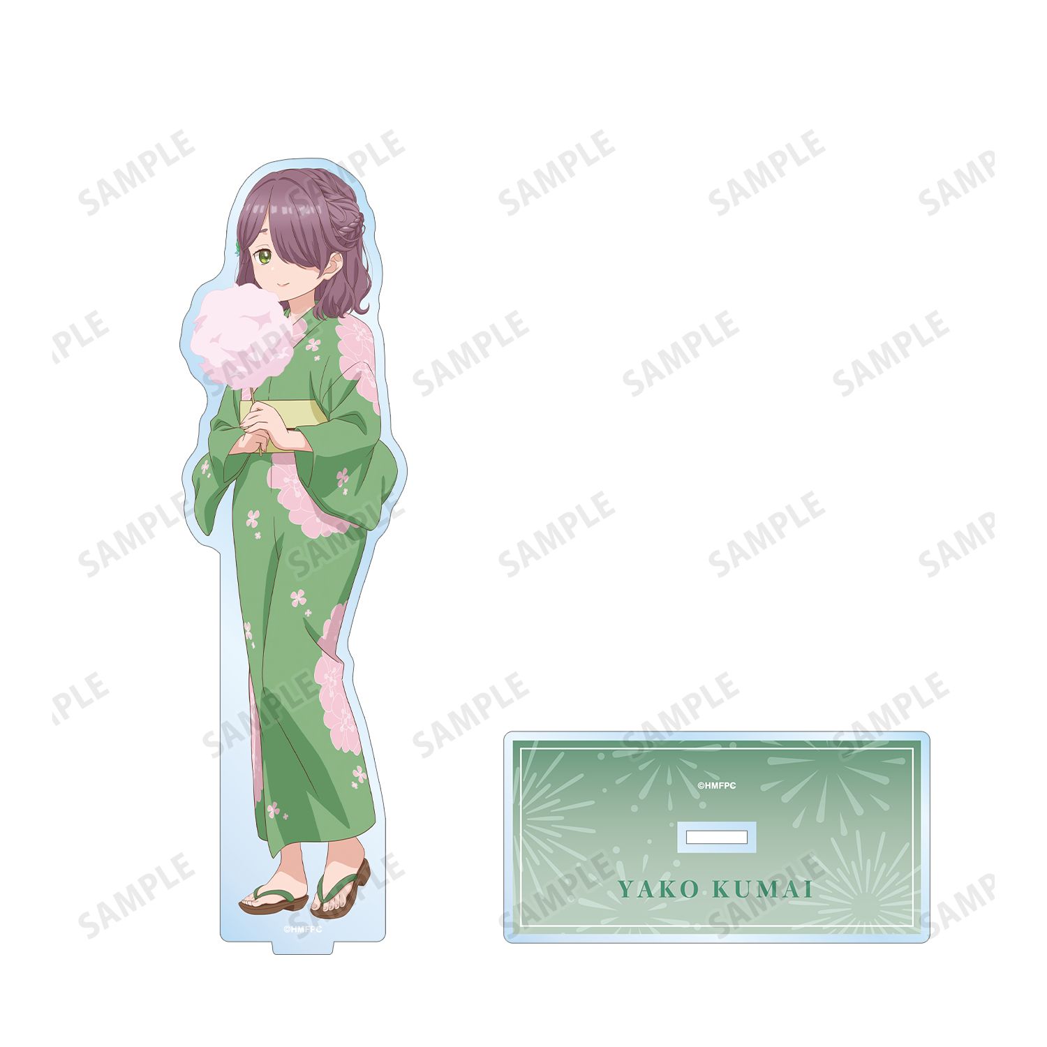 TVアニメ「うたごえはミルフィーユ」 描き下ろし クマちゃん 夏祭りver. BIGアクリルスタンド 画像 3 | AniSmile