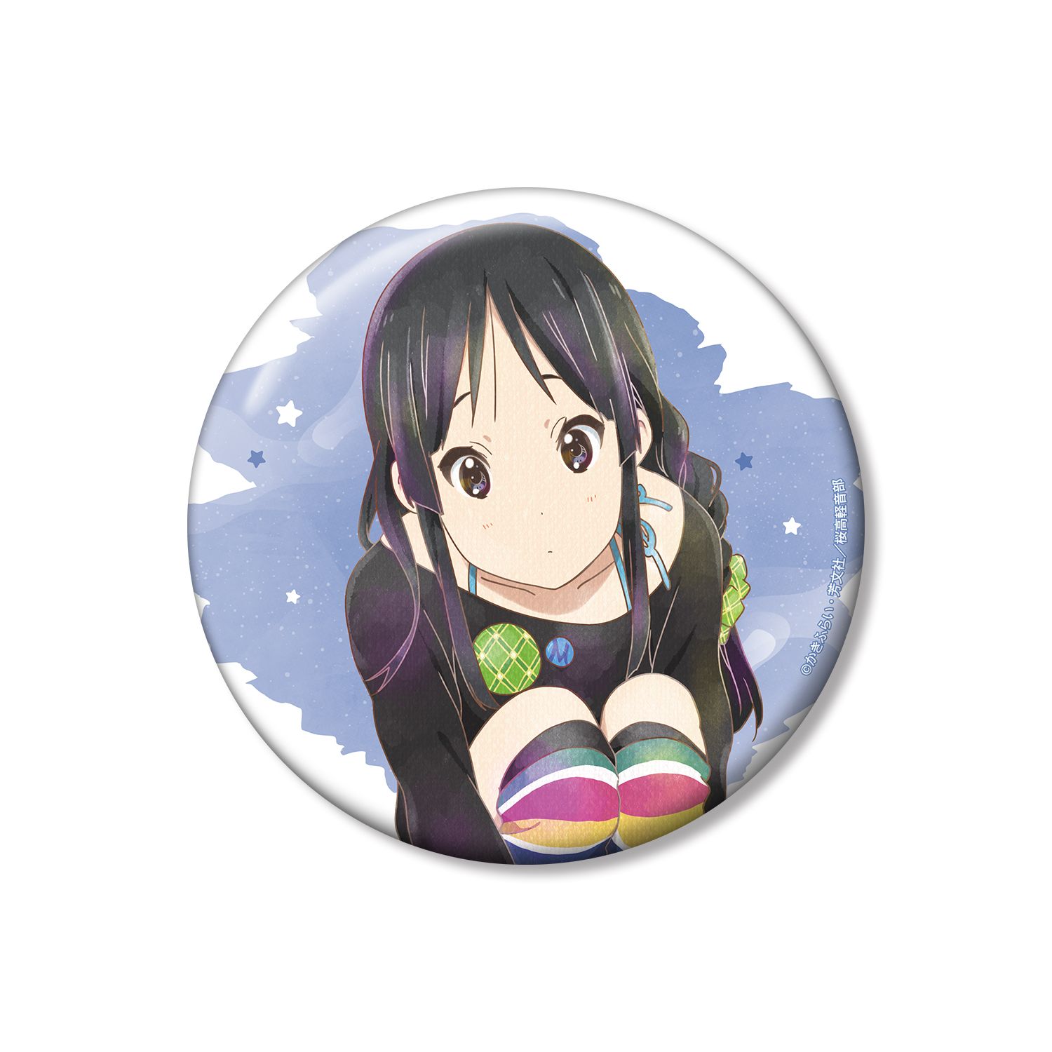 けいおん! 秋山 澪 Ani-Art aqua label 100mm缶バッジ ver.B - AniSmile