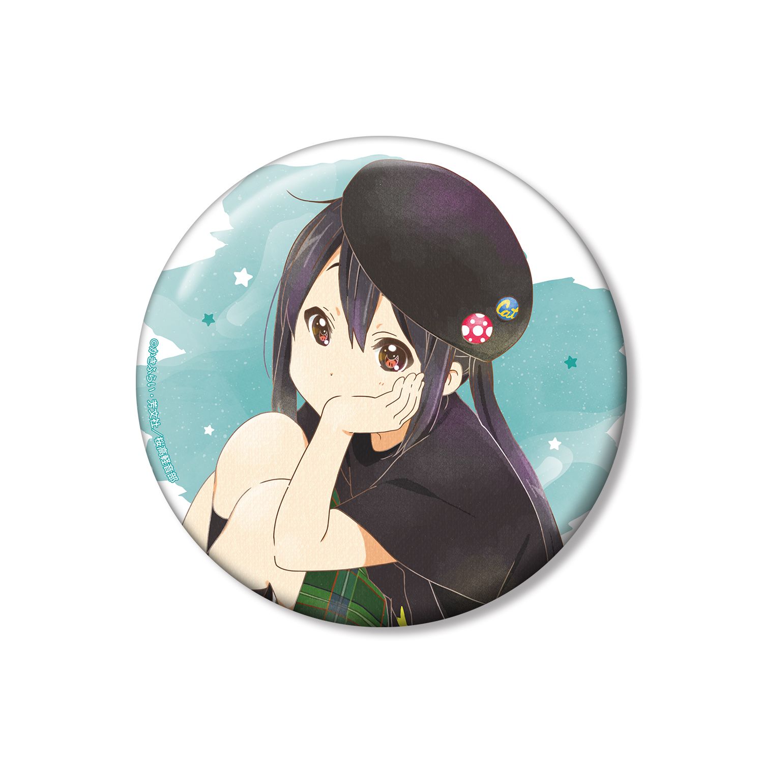 けいおん! 中野 梓 Ani-Art aqua label 100mm缶バッジ ver.B - AniSmile
