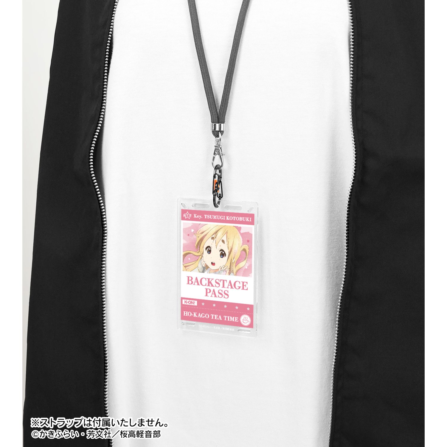 けいおん! 琴吹 紬 Ani-Art aqua label バックステージパス風カラビナ付きカード型アクリルキーホルダー 画像 3 | AniSmile