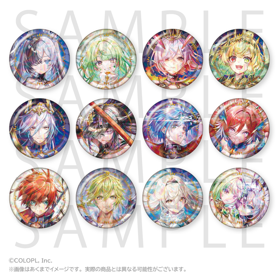 白猫プロジェクト NEW WORLD'S トレーディングホログラム缶バッジ(12周年ver.)A Image 2 | AniSmile
