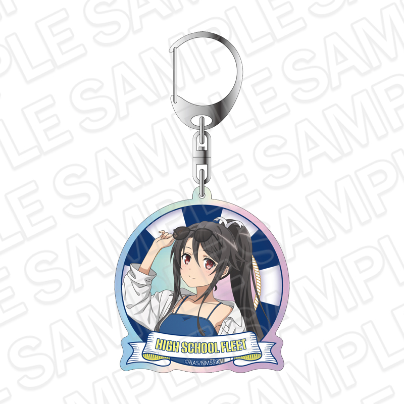 劇場版 ハイスクール・フリート オーロラキーホルダー 宗谷 ましろ 10th Anniversary ver. - AniSmile