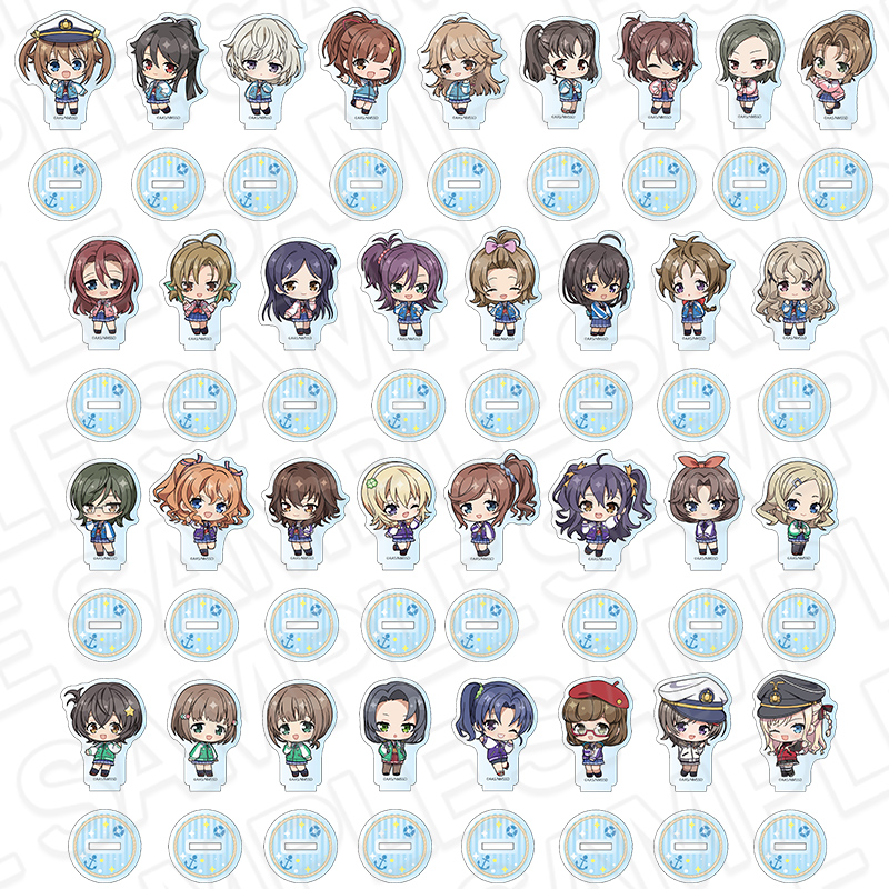 劇場版 ハイスクール・フリート ミニアクリルスタンド(ランダム) 10th Anniversary ミニキャラ ver. - AniSmile