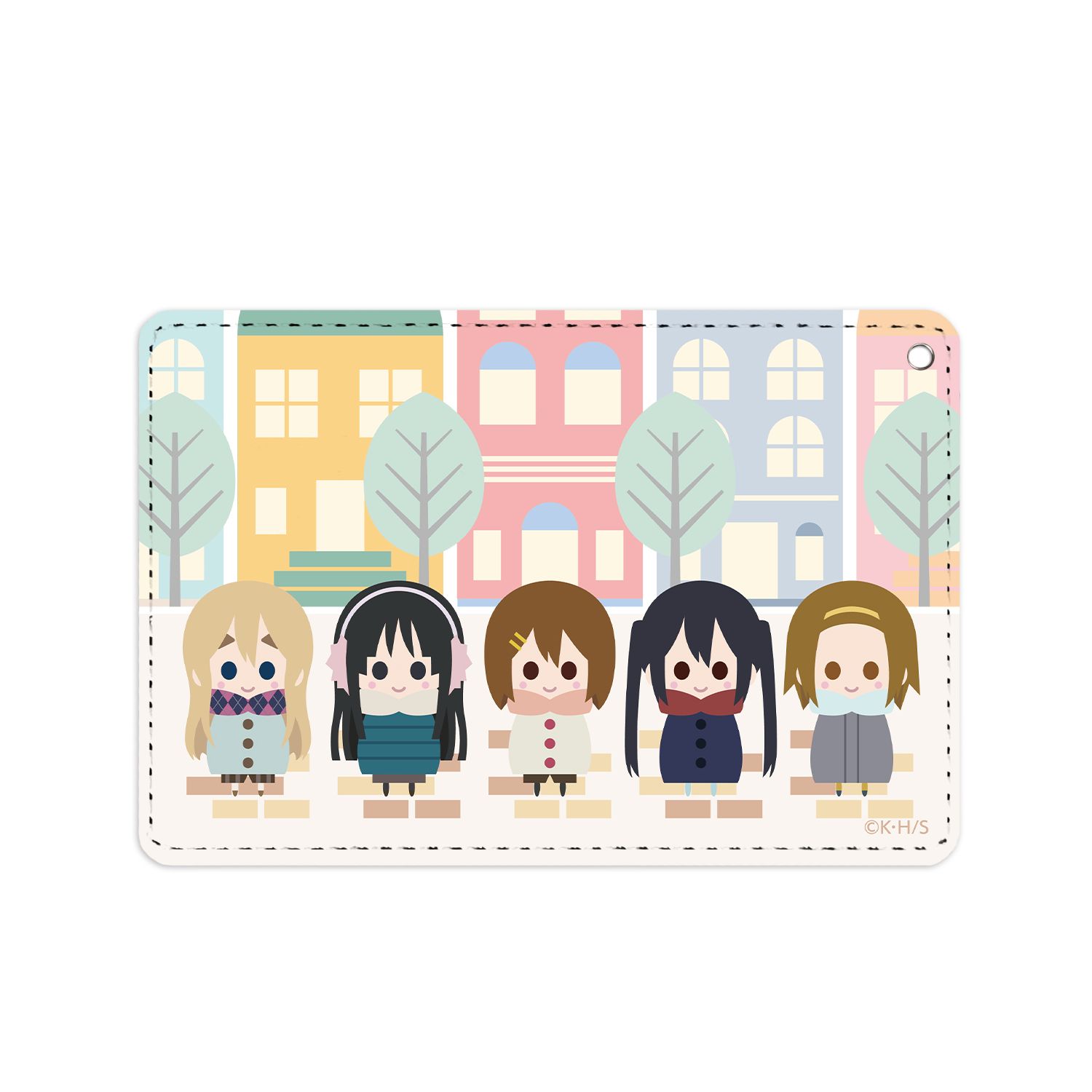 けいおん! NordiQ 1ポケットパスケース 私服ver. - AniSmile