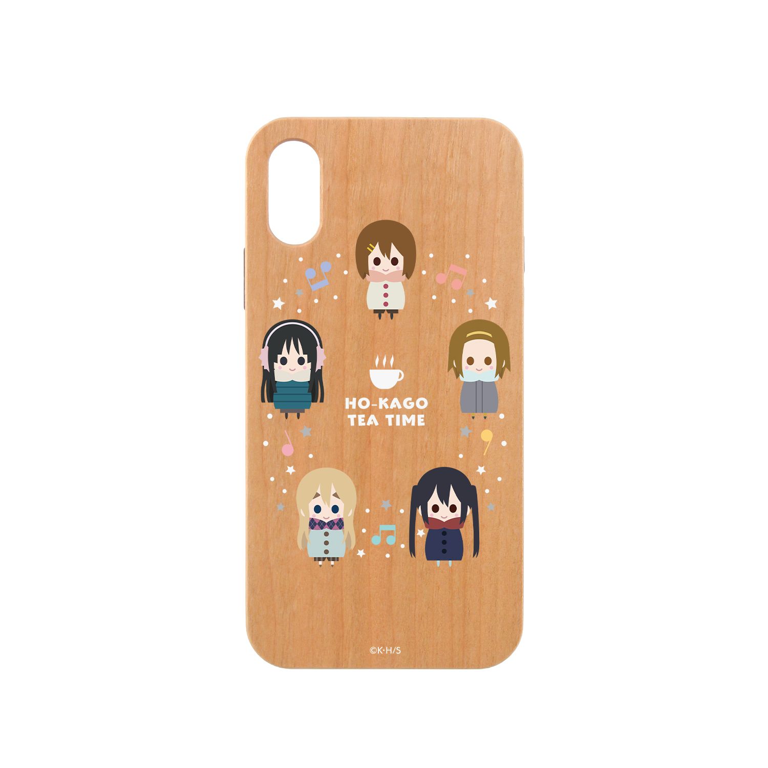 けいおん! NordiQ ウッドiPhoneケース 私服ver.(対象機種/iPhone 6/6s/7/8) - AniSmile