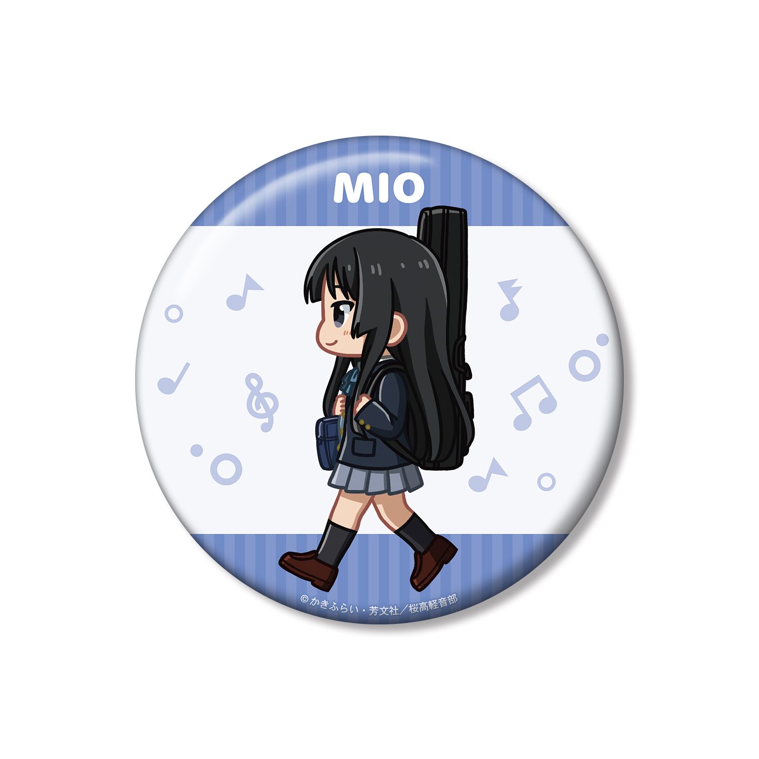 けいおん! 秋山 澪 ちびとこ 制服ver. 100mm缶バッジ - AniSmile