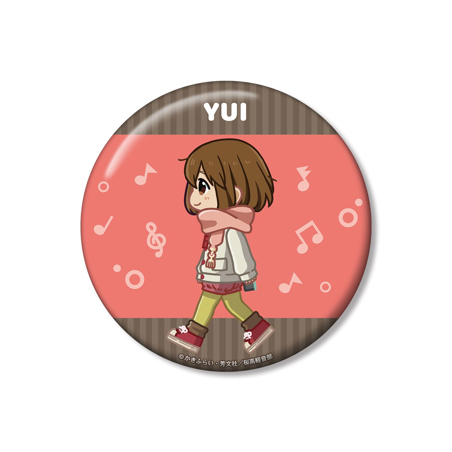 けいおん! 平沢 唯 ちびとこ 私服ver. 100mm缶バッジ 画像 2 | AniSmile