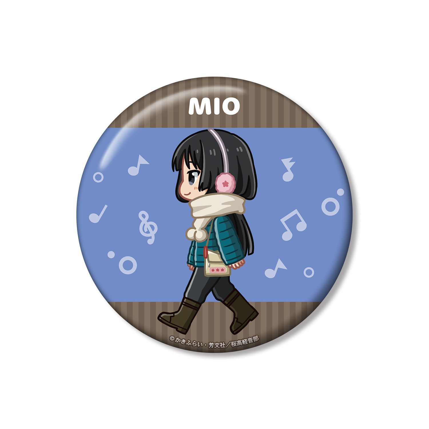 けいおん! 秋山 澪 ちびとこ 私服ver. 100mm缶バッジ - AniSmile