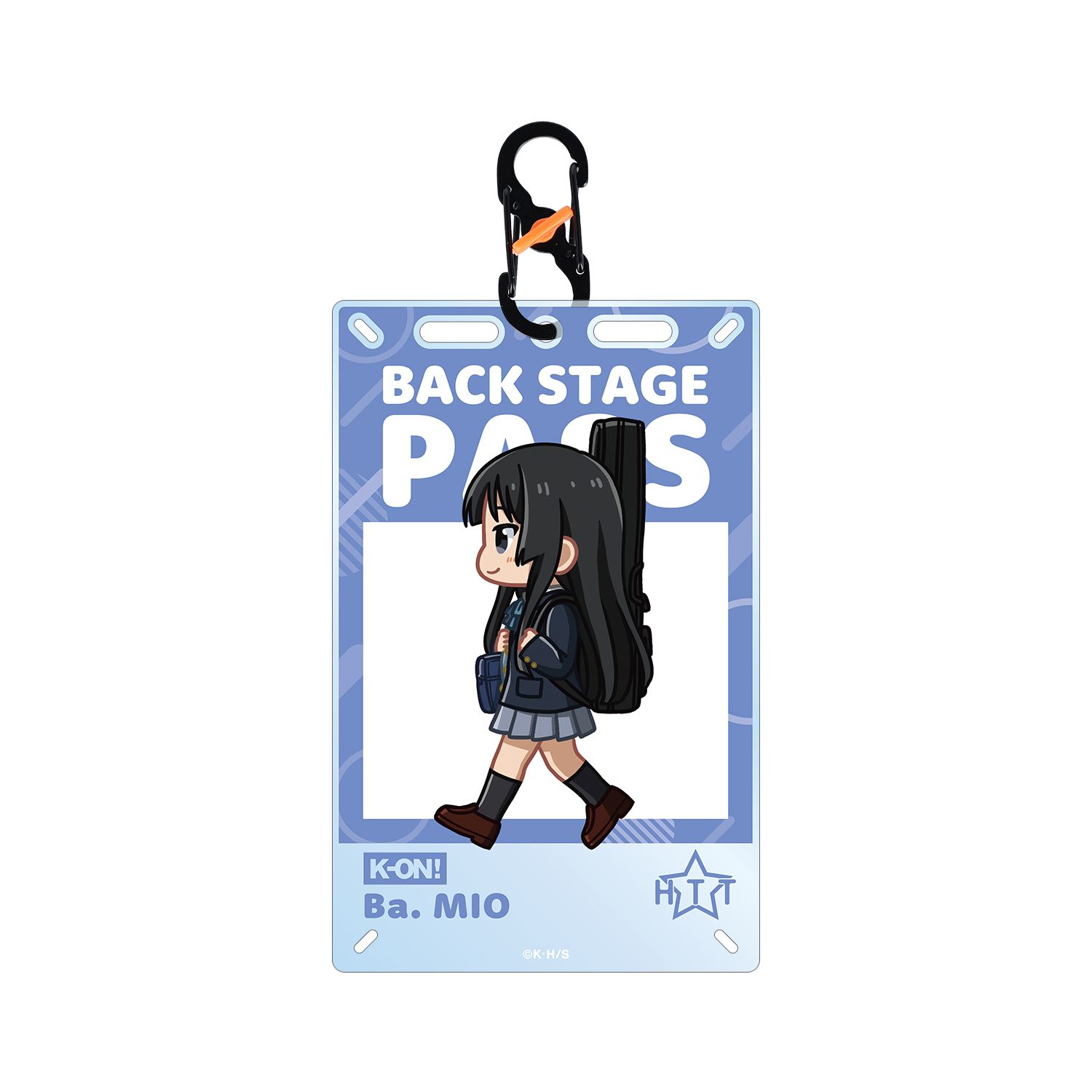 けいおん! 秋山 澪 ちびとこ 制服ver. カードアクリルキーホルダー 画像 2 | AniSmile