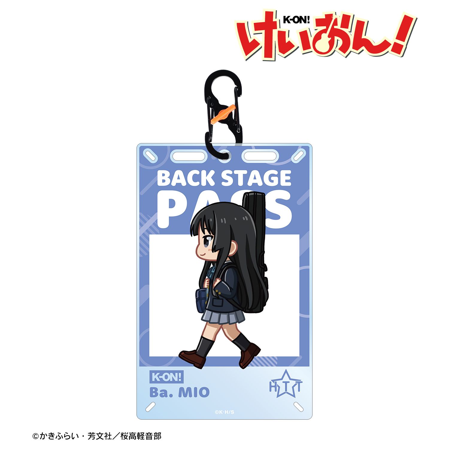 けいおん! 秋山 澪 ちびとこ 制服ver. カードアクリルキーホルダー 画像 3 | AniSmile