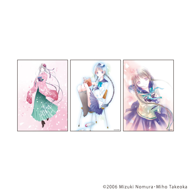 REPLICA GENGA 3枚セット「“文学少女”シリーズ」01/天野遠子(公式&描き下ろしイラスト) - AniSmile