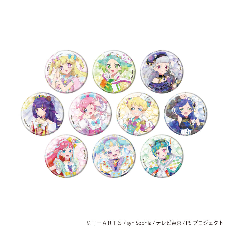 ホログラム缶バッジ(57mm)「プリティーシリーズ」02/コーデアレンジver. ブラインド(全10種)(描き下ろしイラスト) - AniSmile