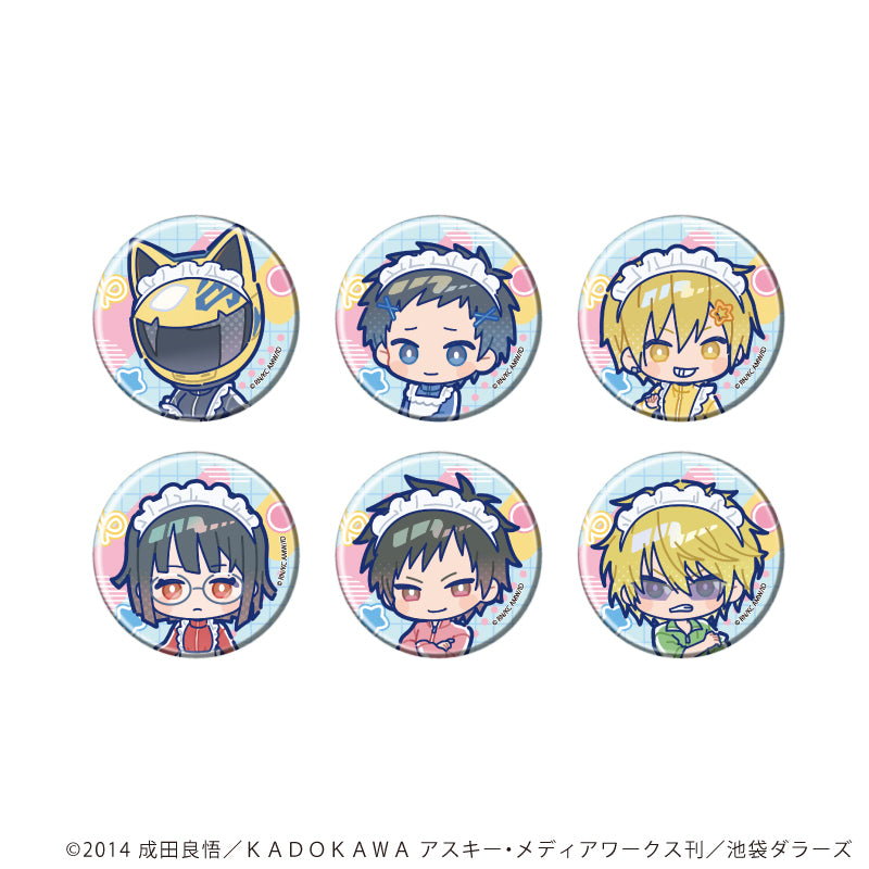 缶バッジ「デュラララ!!×2」19/ジャージメイドver. ブラインド(全6種)(POP Artイラスト) - AniSmile