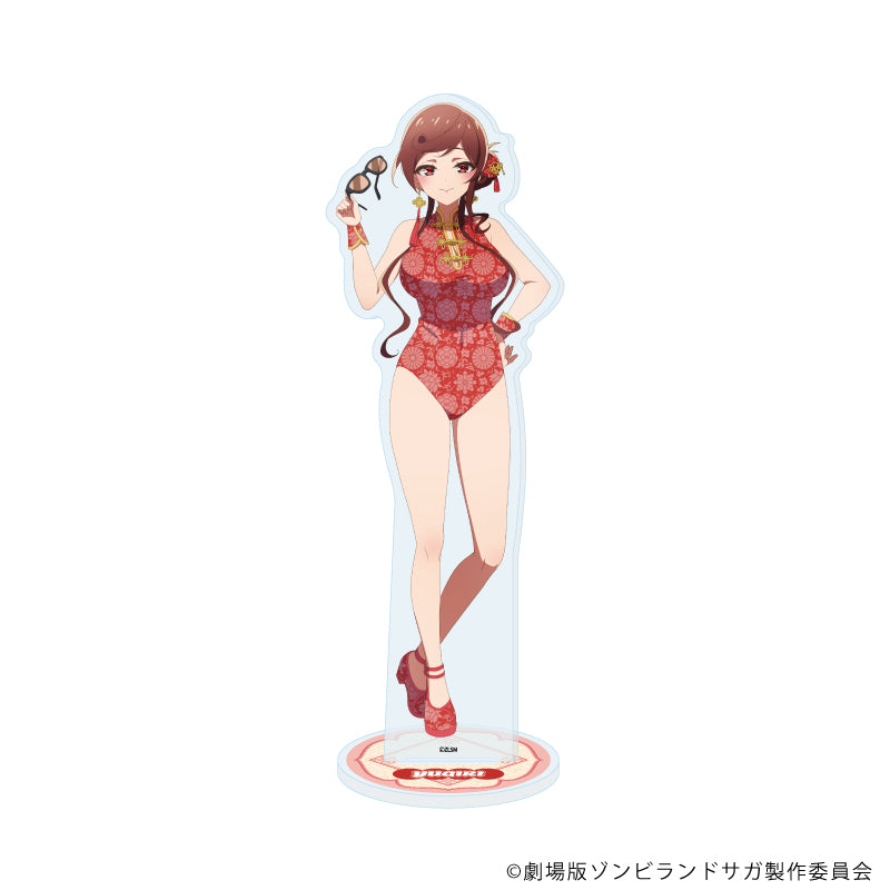 アクリルスタンド「劇場版『ゾンビランドサガ ゆめぎんがパラダイス』」13/星川リリィ チャイナ水着ver.(描き下ろしイラスト) Image 4 | AniSmile
