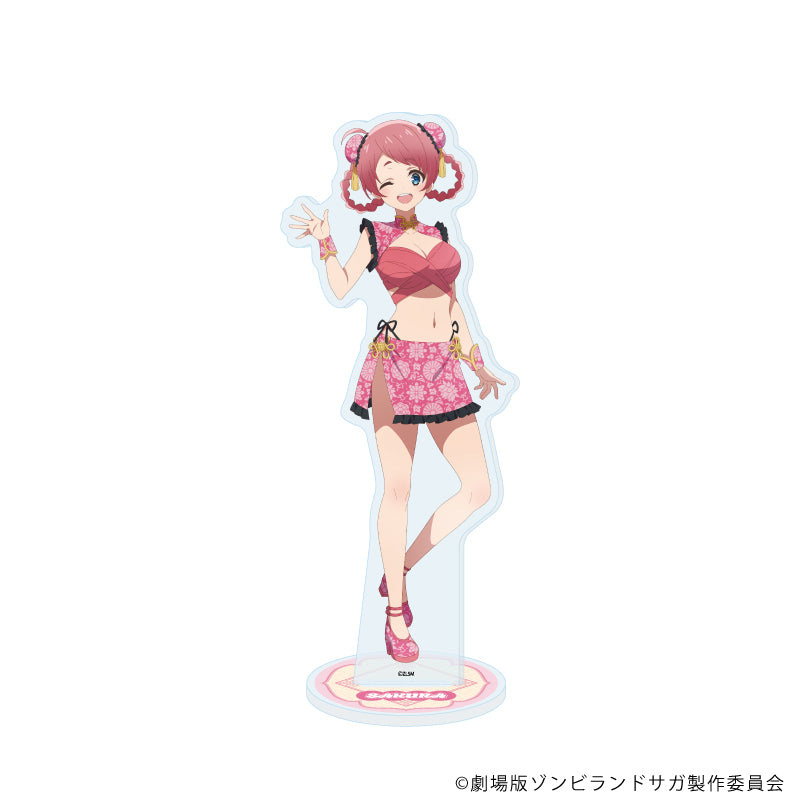 アクリルスタンド「劇場版『ゾンビランドサガ ゆめぎんがパラダイス』」08/源さくら チャイナ水着ver.(描き下ろしイラスト) - AniSmile