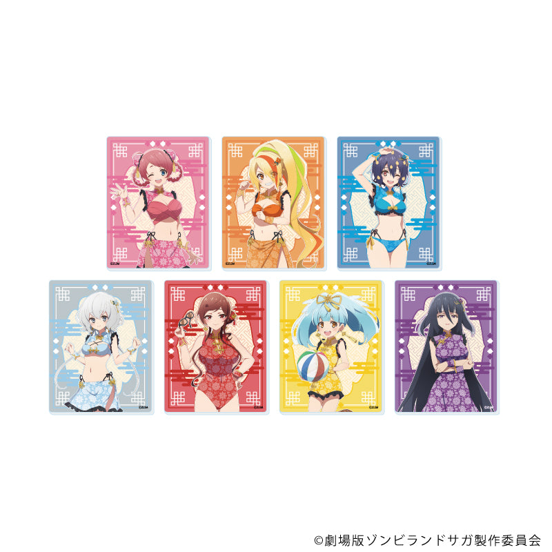 アクリルカード「劇場版『ゾンビランドサガ ゆめぎんがパラダイス』」02/ブラインド(全7種) チャイナ水着ver.(描き下ろしイラスト) - AniSmile