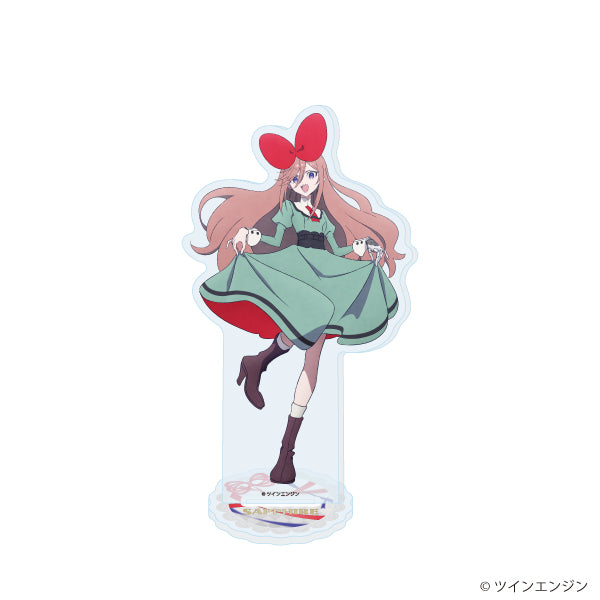 アクリルスタンド「THE RIBBON HERO リボンヒーロー」02/サファイア(私服)(公式イラスト) - AniSmile